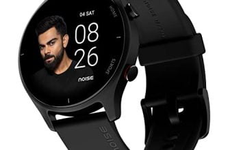 Noise Twist Bluetooth Calling Smart Watch with 1.38" TFT Biggest Display, Up-to 7 Days Battery, 100+ Watch Faces, IP68, Heart Rate Monitor, Sleep Tracking (Jet Black)